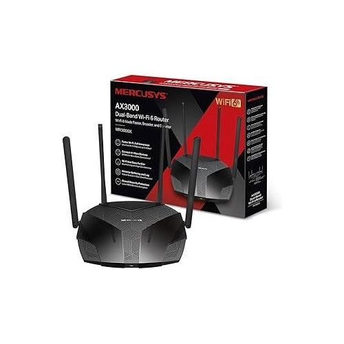 Mercusys WL-Router MR3000X AX3000/Dual-Band (MR3000X) afbeelding 1