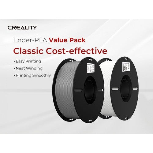 Creality PLA+ 1.75mm WHITE+GREY 2 1kg - CREALITY ENDER 3D FILAMENT (3301010365) afbeelding 1