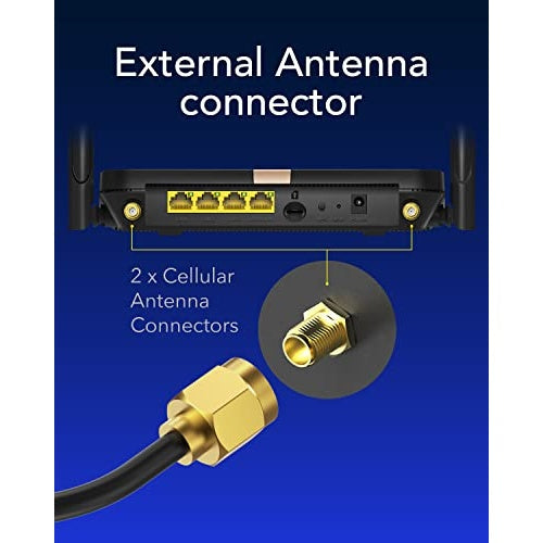 Cudy LT500D WLAN-Router Schnelles Ethernet Dual-Band (2,4 GHz/5 GHz) 4G Schwarz (LT500D) - 6971690792060 - image 5