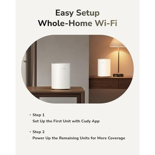 CUDY BE3600 Wi-Fi 7 Mesh Solution - Router - 2,88 Gbps (M3600(2-Pack)) afbeelding 5