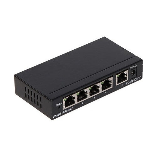 Ruijie Reyee RG-ES105GD | Switch | 5x RJ45 1000Mbps  unmanaged  desktop afbeelding 1