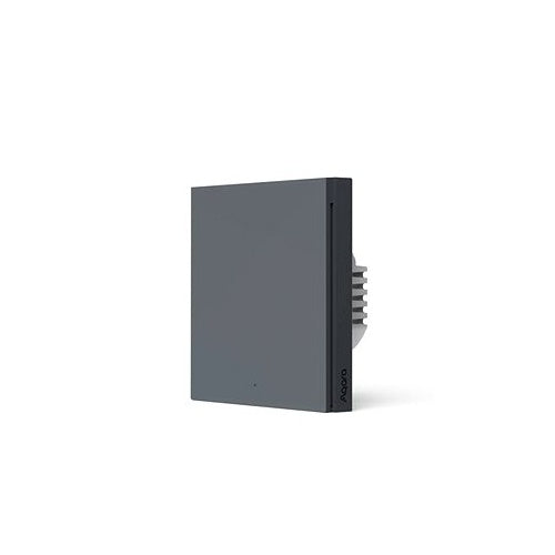 Aqara Smart Wall Switch H1 With Neutral Single Rocker grau HomeKit (WS-EUK03-G) afbeelding 1
