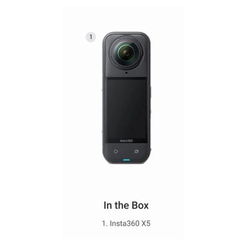 Insta360 X5 360-Grad-Action-Kamera schwarz (CINSAAHA-X501) afbeelding 3