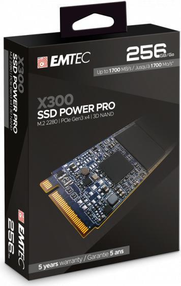 EMTEC Power Pro X300 - 256 GB SSD - M.2 2280 - PCI Express 3.0 x4 (NVMe)