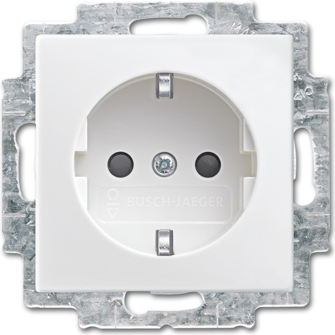 Busch-Jaeger Safety Contact Socket Busch-balance SI Alpinewhite 20 EUCBLI-914