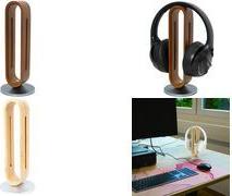 LogiLink Headphone Stand - Brown, Silver - AA0193