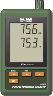 Extech Multi-Data Logger SD500 - Measures temperature and humidity 0 to 50 °C, 10 to 90 % RH