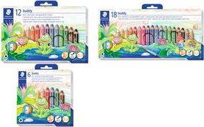 STAEDTLER Hexagonal Colored Pencils Buddy 12-piece C12