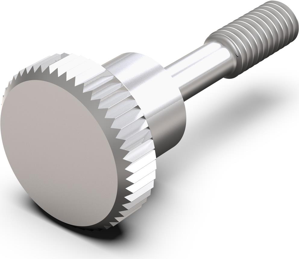 SCHROFF Knurled Thumb Screw M2.5x12.3 for 19-Inch Racks - 100 Pack (21101749)