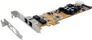 PCI-EXPRESS Dual Ethernet Card, 2x Gigabit Ports, LP Bracket, with PoE (EX-6072POE-2) 2xG