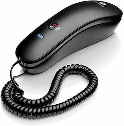 Motorola WALL MOUNTED LANDLINE PHONE CT50 BLACK - 10 Keys Memory/Call/Redial Indicator (107CT50BLACK)