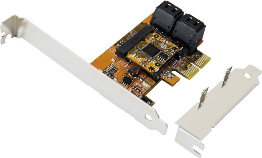 EXSYS EX-3517 - SATA III Controller - PCI Express x2 - 6 Gbit/s - ASMEDIA 1062 + JMicro JMB 575S