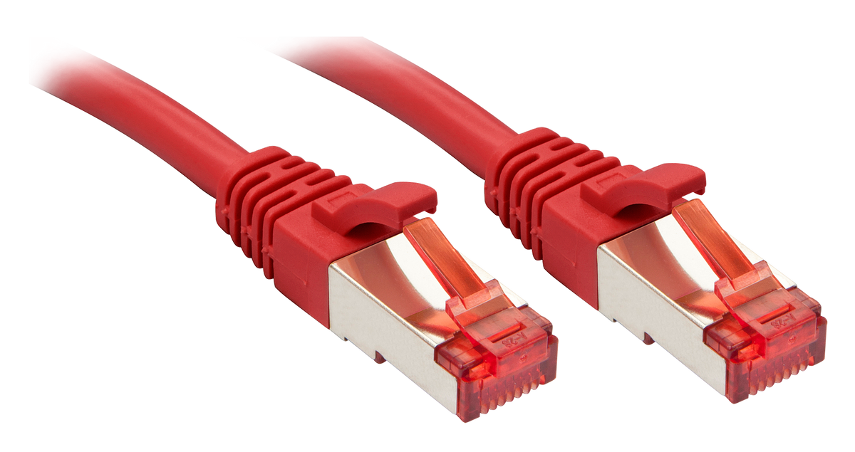 Lindy CAT 6 S/FTP Network Cable - 15 m - RJ-45 to RJ-45 - Red