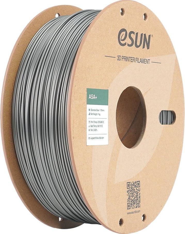 eSUN ASA+ 1.75 mm Silver 1 kg Filament (ASA+P175S1)