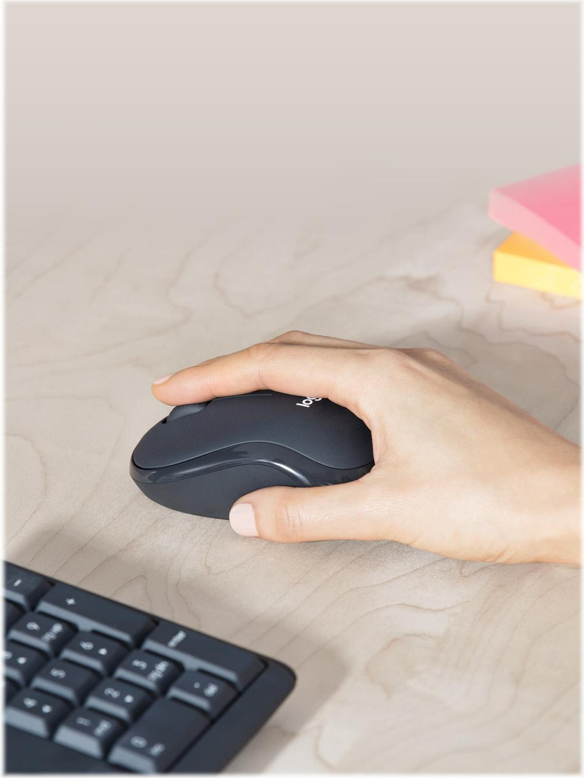 Logitech MK295 Silent - Wireless Keyboard and Mouse Set - Italian - Graphite