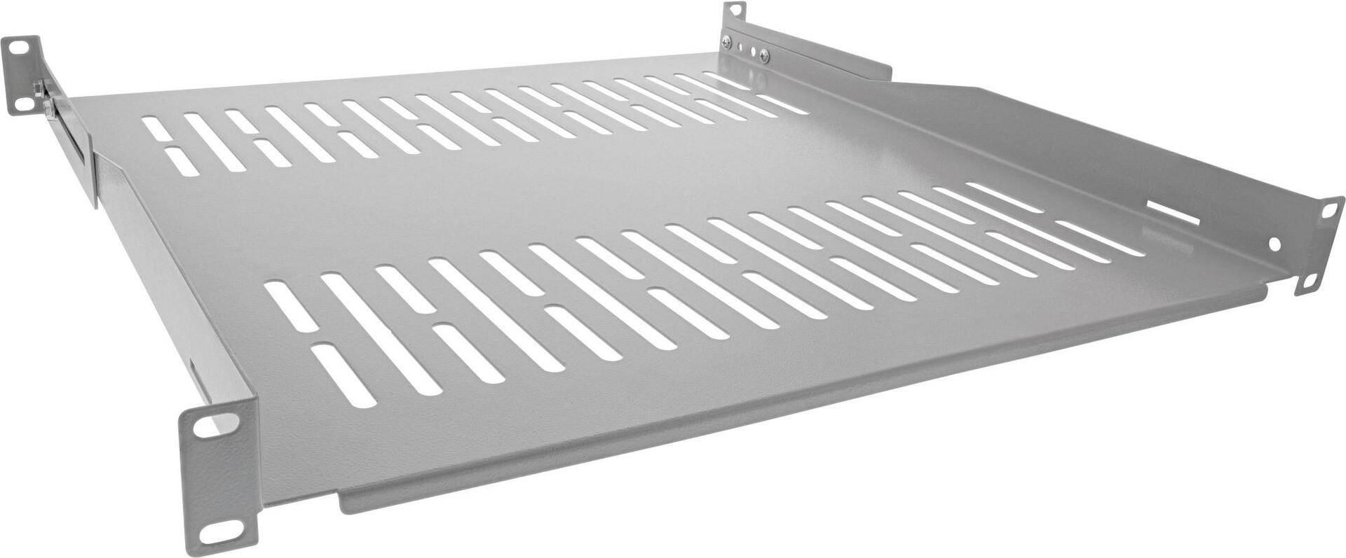 InLine 19" Shelf 450 mm 50 kg 1U RAL 7035 Grey - 19114F 1HE