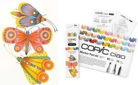 COPIC Ciao 2D Brilliant Palette Starter Marker Set, 1.0 + 6.0 mm, 1 Set (220750203)