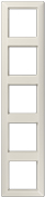 JUNG 5-Gang Frame AS585 AS 500 White AS585