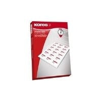 Kores Universal Labels, 97 x 67.7 mm, White, 500 Sheets with Surrounding Margin (E9767.500)