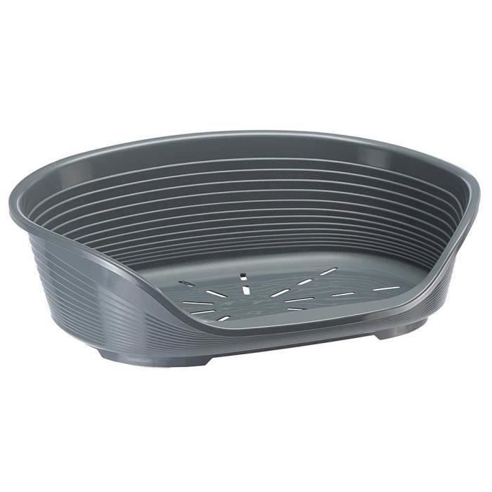 FERPLAST Siesta Deluxe Basket Size 4 - 61.5x45x21.5 cm - Dark Grey