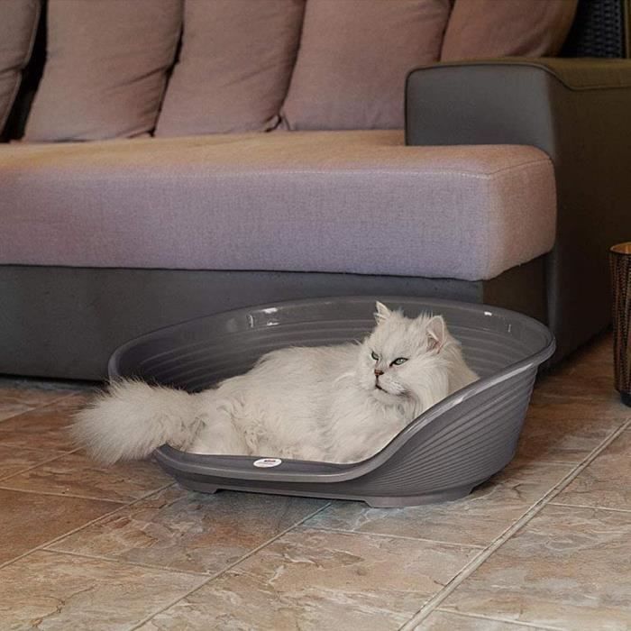 FERPLAST Siesta Deluxe Basket Size 4 - 61.5x45x21.5 cm - Dark Grey