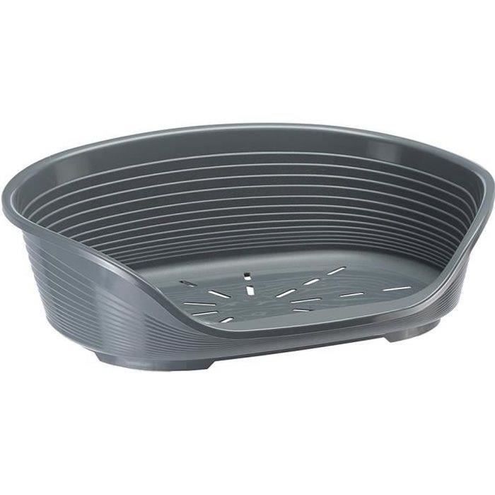 FERPLAST SIESTA DELUXE Dog Bed Size 10 - Dark Grey - 93.5 x 68 x 28.5 cm