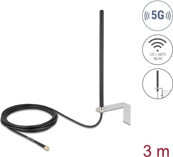 Delock 5 G LTE Antenna - SMA Connector - 3 to 5 dBi Omnidirectional RG-174