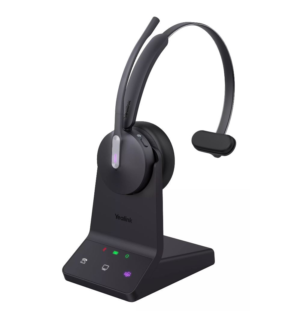 Yealink WH64 Workstation Mono - Wireless DECT & Bluetooth Headset for Microsoft Teams (1208737)