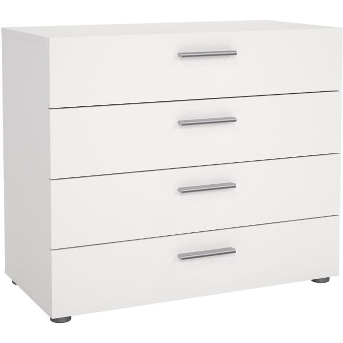 TYHJA 4-Drawer Chest - White - W 70 x D 40 x H 75 cm