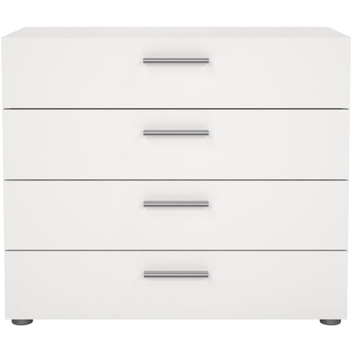 TYHJA 4-Drawer Chest - White - W 70 x D 40 x H 75 cm