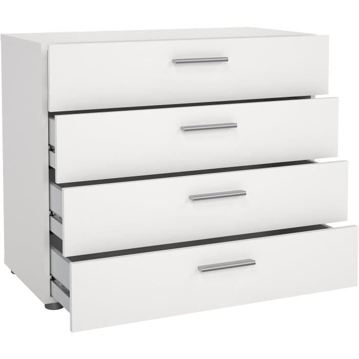 TYHJA 4-Drawer Chest - White - W 70 x D 40 x H 75 cm