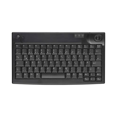 Active Key CompactKey AK-440 USB-Tastatur Schwarz Integrierter Trackball (AK-440-TU-B/GE) afbeelding 1