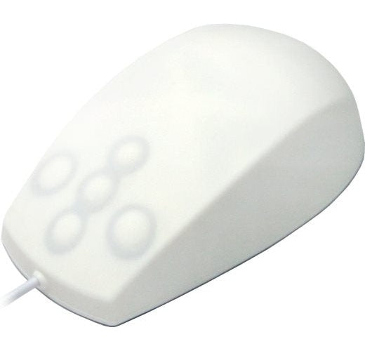 Active Key Medical medium - Maus - optisch - 5 Tasten - verkabelt - USB - white (AK-PMT2LB-US-W) afbeelding 1