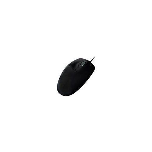 Cherry Active Key AK-PMJ1 Series CleanMouse - Maus - ergonomisch - rechts- und linkshändig - optisch - 2 Tasten - kabelgebunden - USB - Schwarz (AK-PMJ1OW-UV-B) afbeelding 1