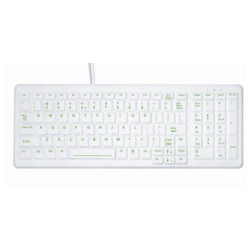 Tast Active Key AK-C7000 Desinfizierbare Hygiene-Tastatur mit Nummernfeld CleanFunction USB weiß (DE) (AK-C7000F-U1-W/GE) afbeelding 1