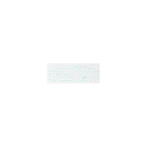 Active Key AK-CB7012F-U1-W - Tastatur - komplett versiegelt - hinterleuchtet - rack-montierbar - USB - QWERTZ - Deutsch - weiß (AK-CB7012F-US-W/GE) afbeelding 1