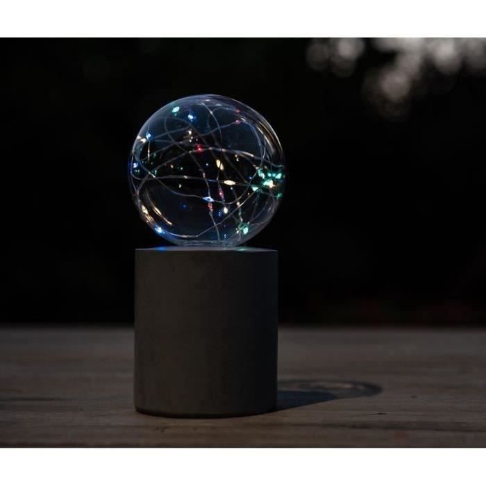 Solar table lamp - GARDEN ID Nordic Light - Ø10 h19 cm - 6 to 8 hour battery life - On/off switch - Rechargeable