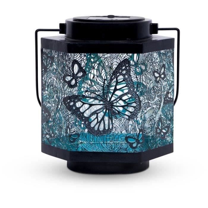 GARDEN ID Solar Lantern - Butterfly - Ø13 h15 cm - 8h Autonomy - Switch
