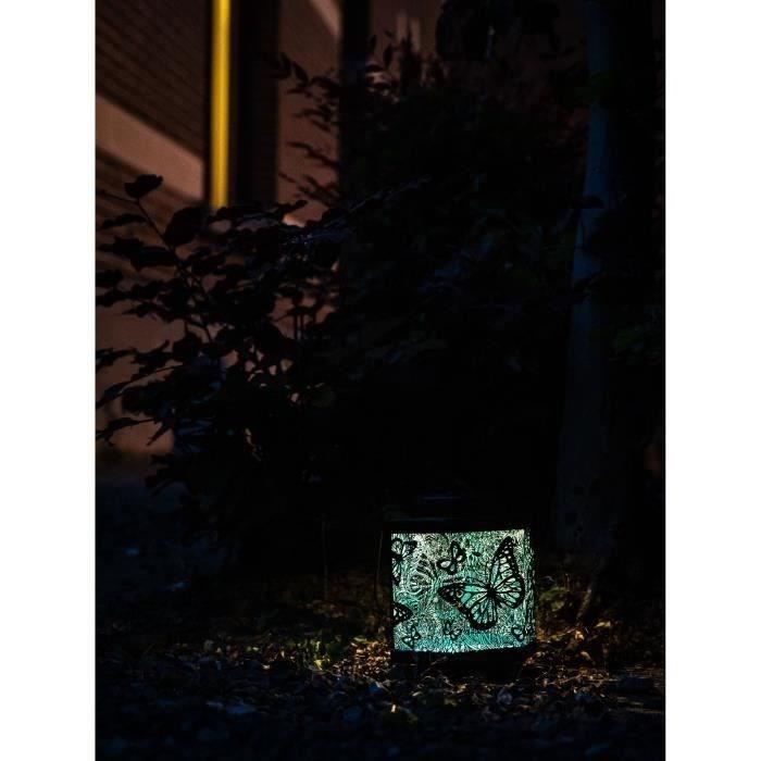 GARDEN ID Solar Lantern - Butterfly - Ø13 h15 cm - 8h Autonomy - Switch