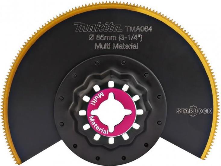 Makita TMA064 - Segment Saw Blade - 85 mm - for Wood, Non-Ferrous Metal, Cement-Bonded Fiberboard, Plasterboard (B-64973)
