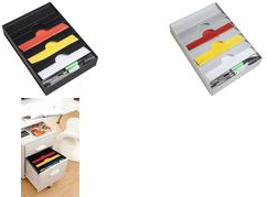 PAPERFLOW Drawer Insert 6 Compartments Black Polystyrene