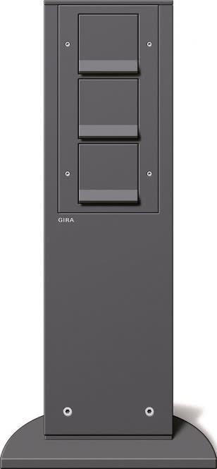 GIRA Energy Column 134128 491 mm 3 x SCHUKO KS Anthracite (134128)