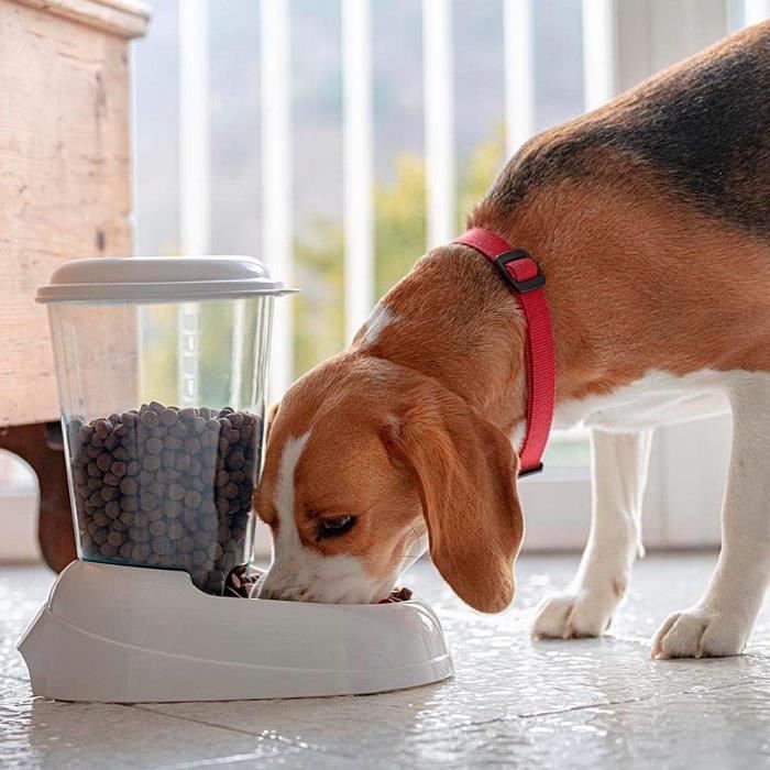 FERPLAST Zenith 3 L Plastic Pet Food Dispenser - Blue - Dog and Cat 29.2x20.2x28.8