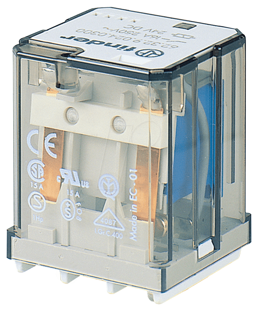 Finder Industrierelais 12 VDC 110 Ω 1.3 W (62.31.9.012.4800)