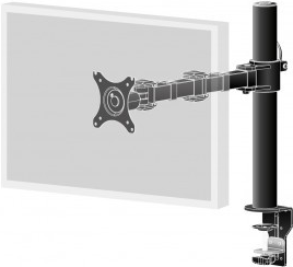 Iiyama DS1001C-B1 - Verstellbarer Arm für Monitor - black - Bildschirmgröße: 25.4-76.2 cm (10"-30") - Tischmontage (optional)