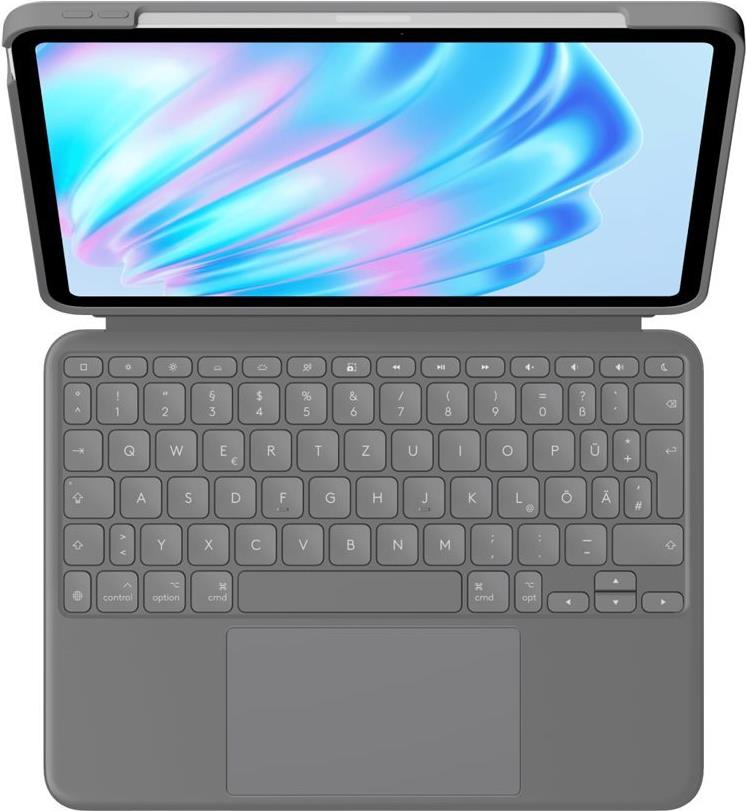 Logitech Combo Touch Keyboard and Folio Case - Backlit - Apple Smart Connector - QWERTZ - for 10.9-inch iPad Air 11-inch