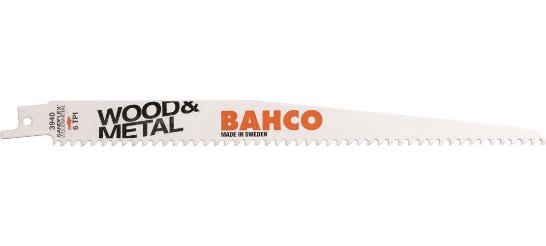 Bahco 3940-300-6-SL-5P Säbelsägeblatt Sandflex® Bimetall, 300mm, 6 Zpz, Sl 5 St. (3940-300-6-SL-5P) afbeelding 1