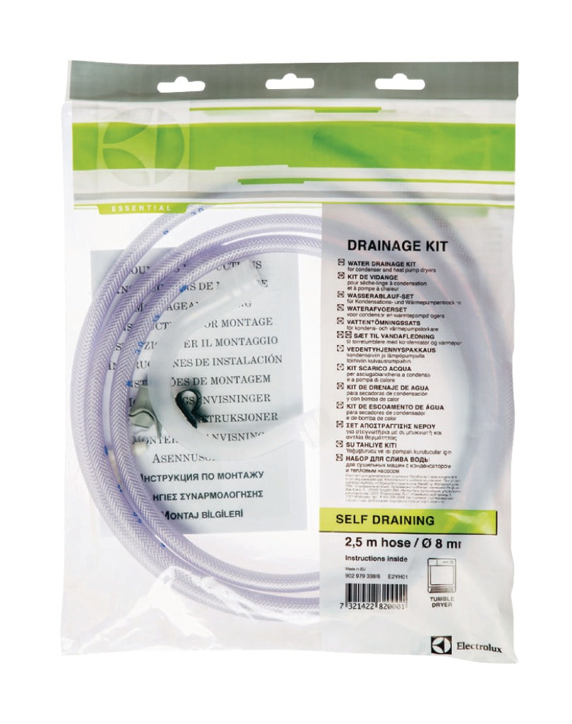 Electrolux 9029793388 Drain Kit for Condenser Dryer - Direct Water Drainage