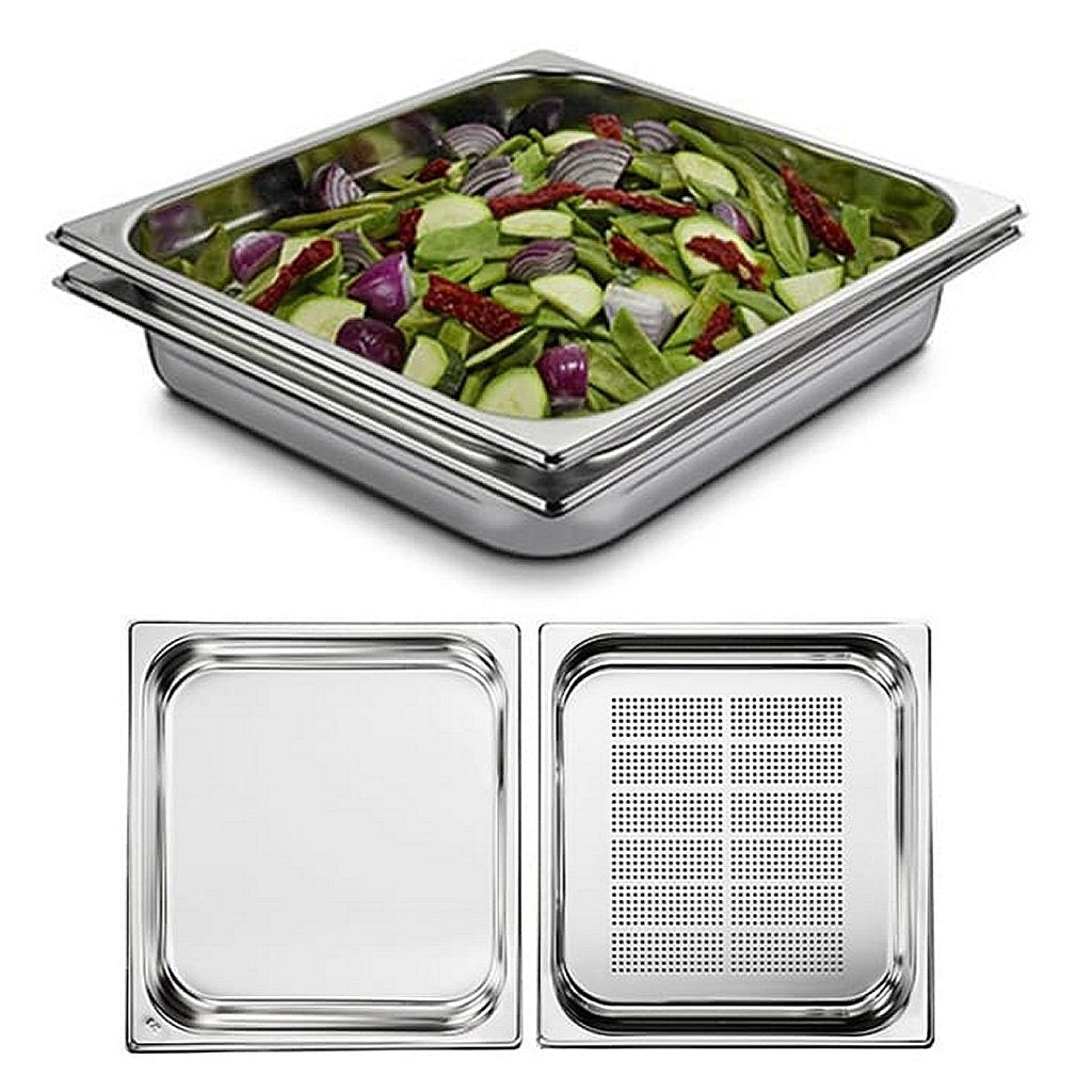 AEG A9OBGC23 Stainless Steel Steam Trays - Set of 2