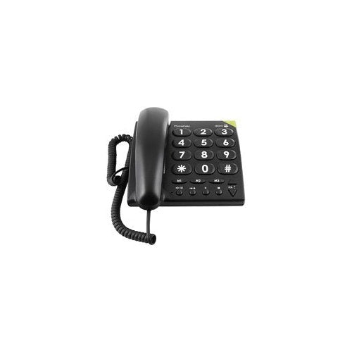 DORO PhoneEasy 311c - Telefon mit Schnur - Schwarz (380001) afbeelding 1